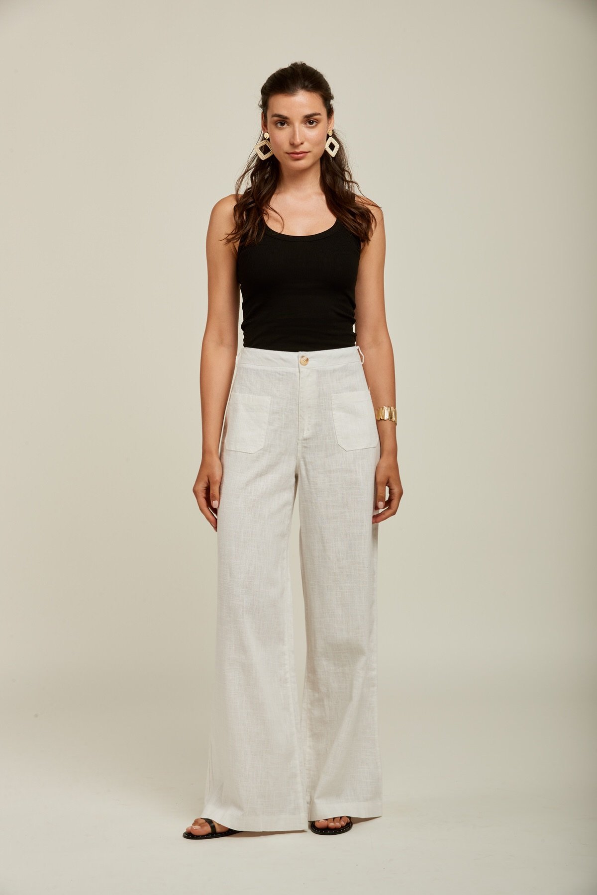 Linnen Pantalon Dames – Wide Leg Broek - Linnen - Afbeelding 7