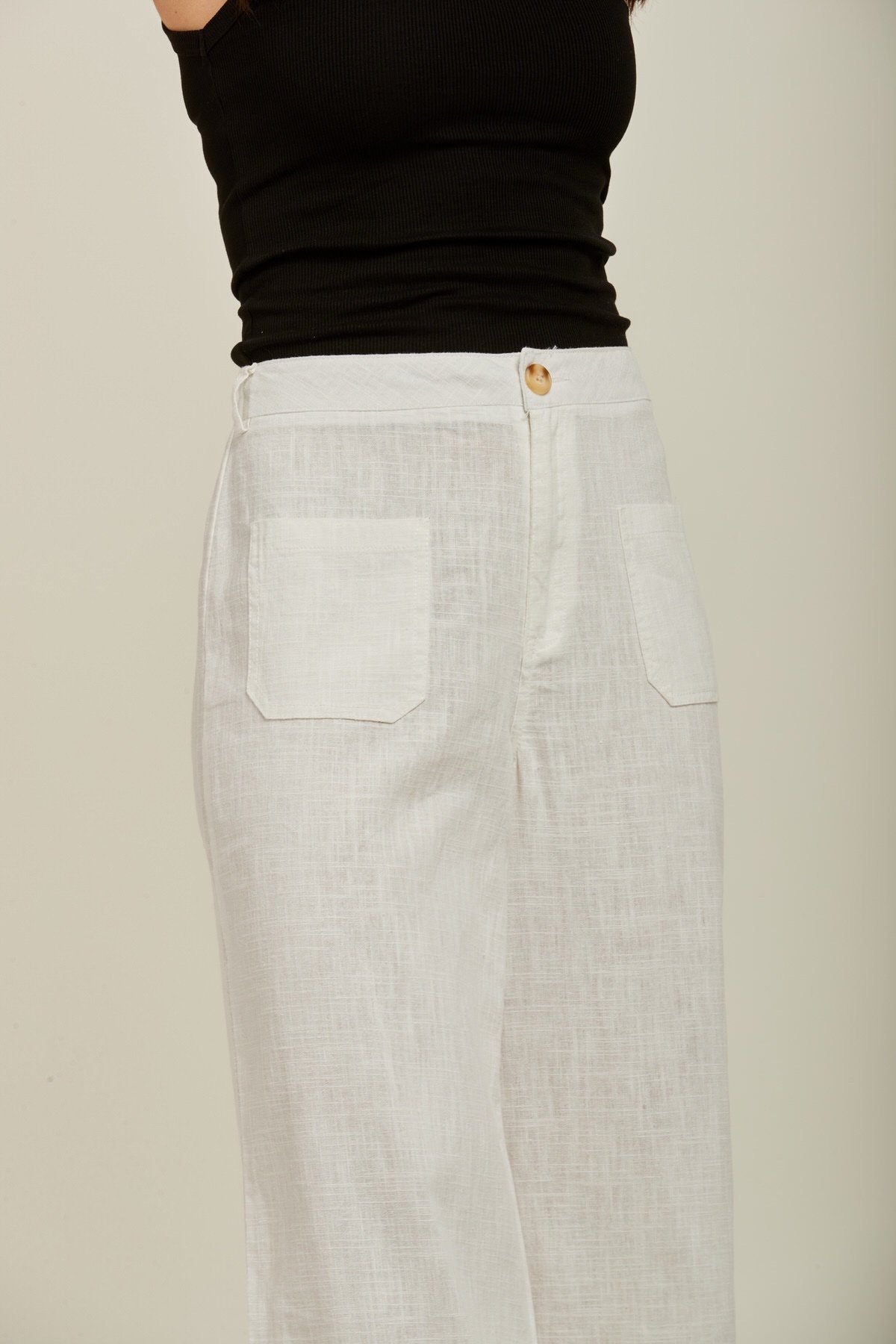 Linnen Pantalon Dames – Wide Leg Broek - Linnen - Afbeelding 5