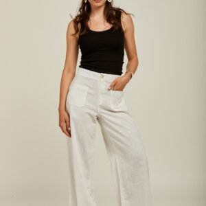 Linnen Pantalon Dames – Wide Leg Broek - Linnen