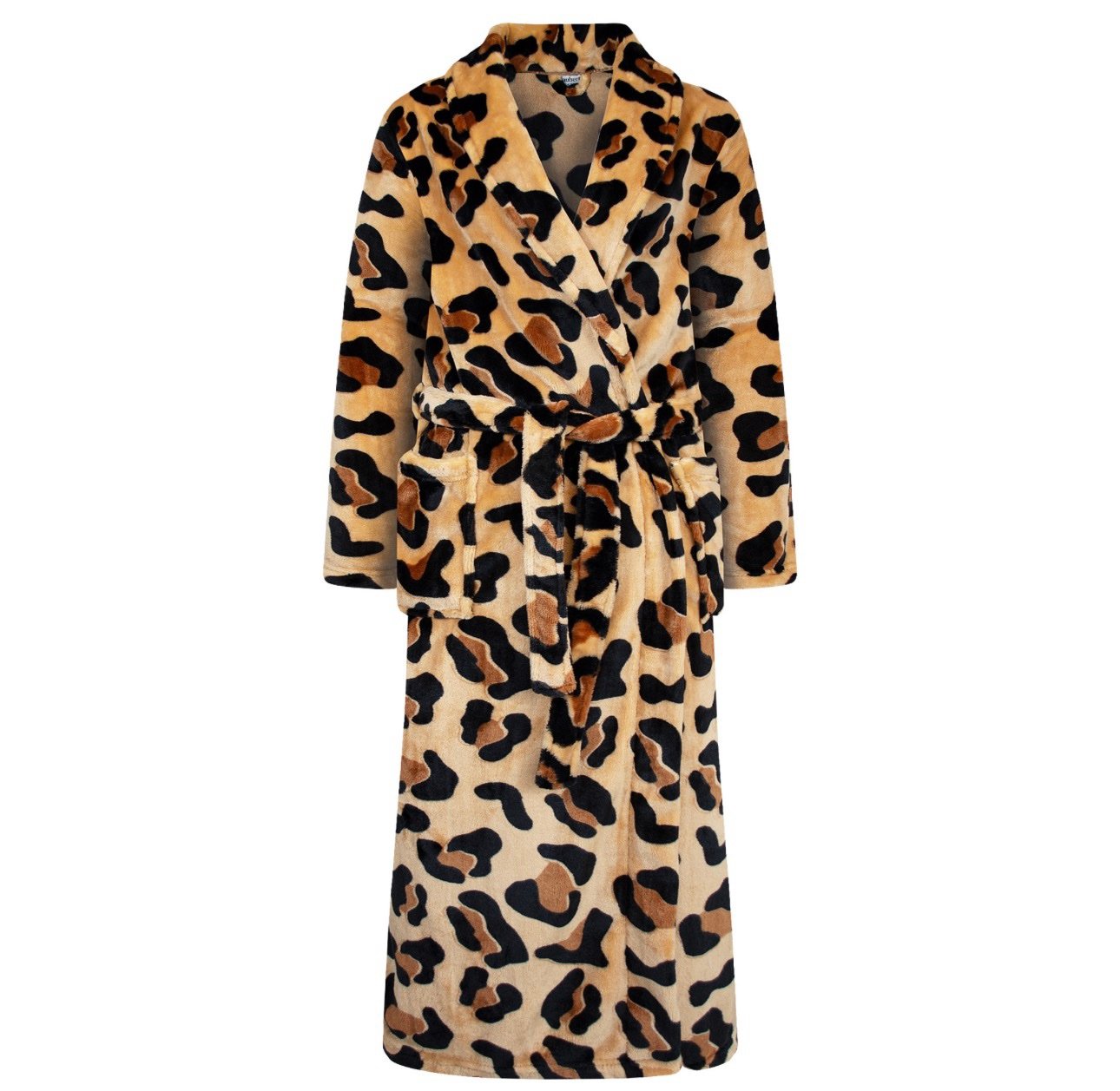GAUBERT® Lange Fleece Badjas Panterprint | Unisex