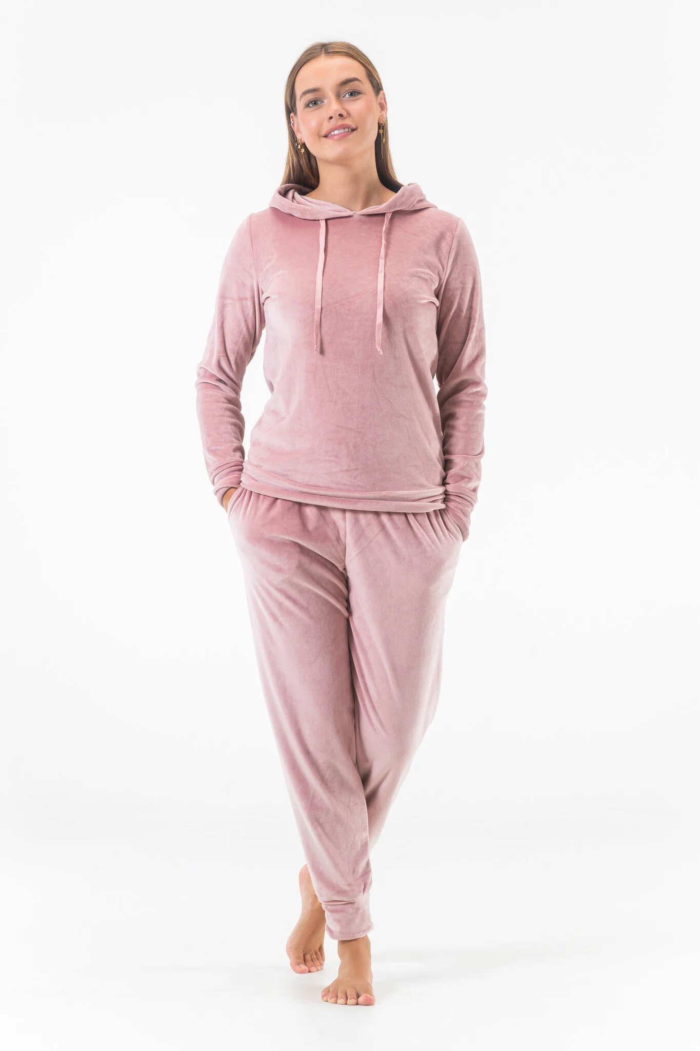 Velours Huispak Dames met Capuchon – Gaubert® - 2602
